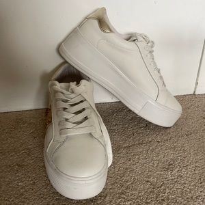 White platform Steve Madden sneakers